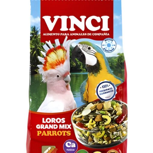 Grands Perroquet: Mélange Vinci Loros Grand Mix Parrots associe graines, céréales et noix