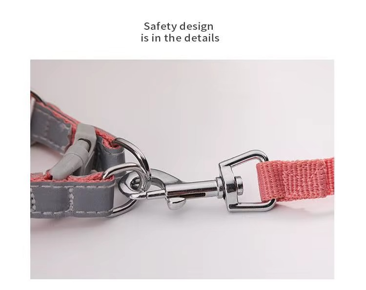 Harnais pour Chien et Chat Avec Laisse – No Pull, Réfléchissant, Ajustable