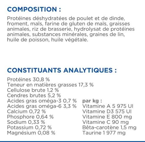 Hill's Science Croquettes Plan Mature Adult Chicken pour Chats Seniors Santé cardiaque et rénale Soutien contre le vieillissement pelage en pleine santé Hills