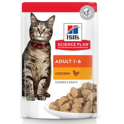 Hill's Science Plan Pâtée Adulte au Poulet pour Chat | Aliment Humide Complet 1 à 6 Ans