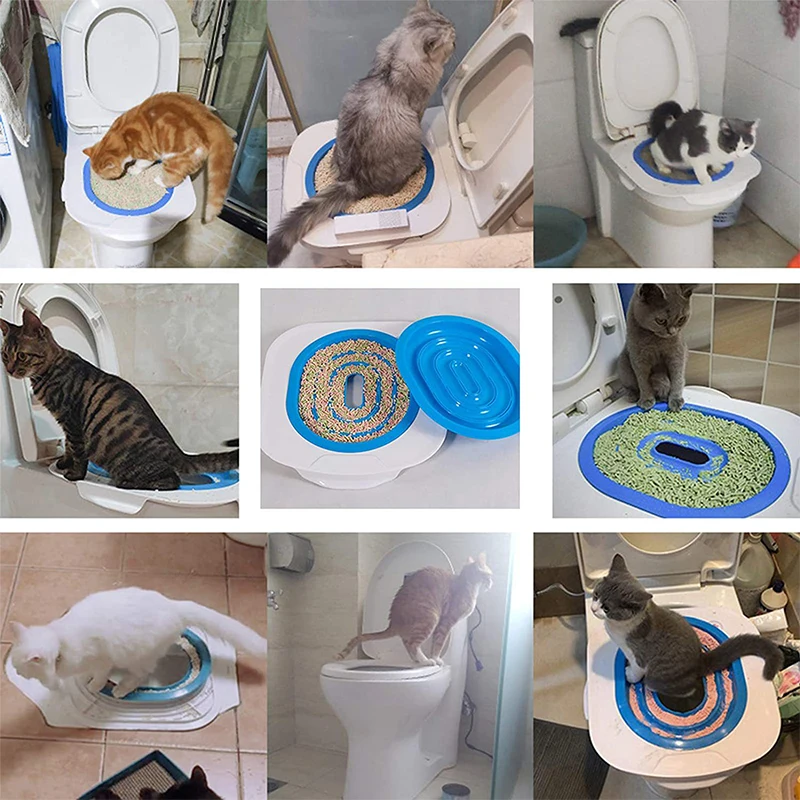 kit Apprentissage Toilette Chat Sans Litière 100% éfficace
