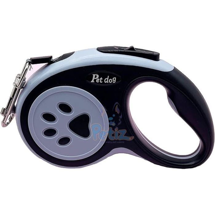 Laisse Rétractable Automatique 5M pour Chien – Poignée Ergonomique Antidérapante – Corde Haute Résistance pour Petits et Moyens Chiens