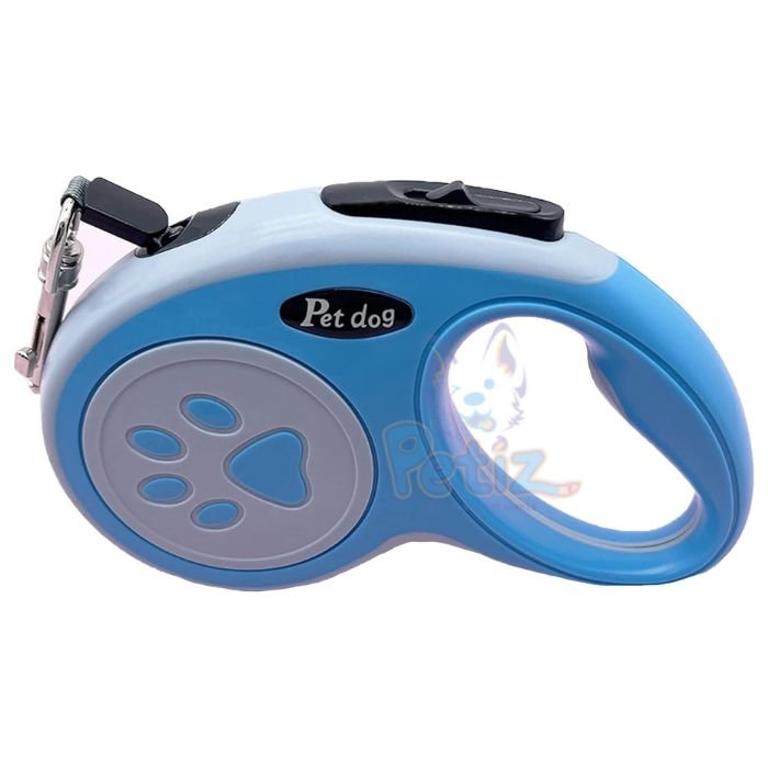 Laisse Rétractable Automatique 5M pour Chien – Poignée Ergonomique Antidérapante – Corde Haute Résistance pour Petits et Moyens Chiens