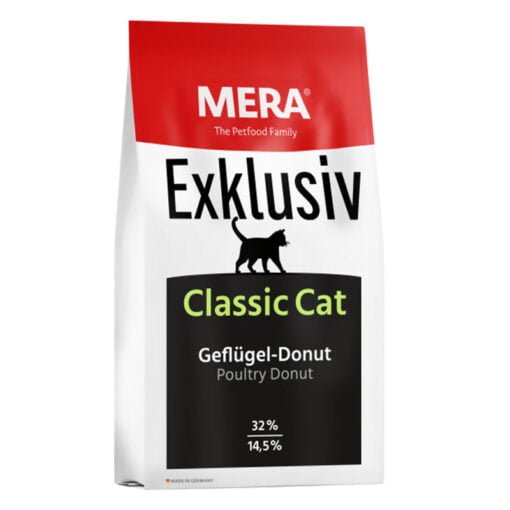 Mera Cat Croquettes Exclusive Classic Aliment Complet pour Chats Adultes Digestibilité optimale Soutien du système urinaire Adapté aux chats sensibles