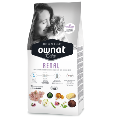 Ownat Care Renal Cat – Croquettes naturelles pour chats adultes sensibles aux troubles rénaux