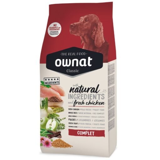 Ownat Classic Complet Chien Adulte | de Toutes Races et Tailles Viande Fraîche Alimentation saine