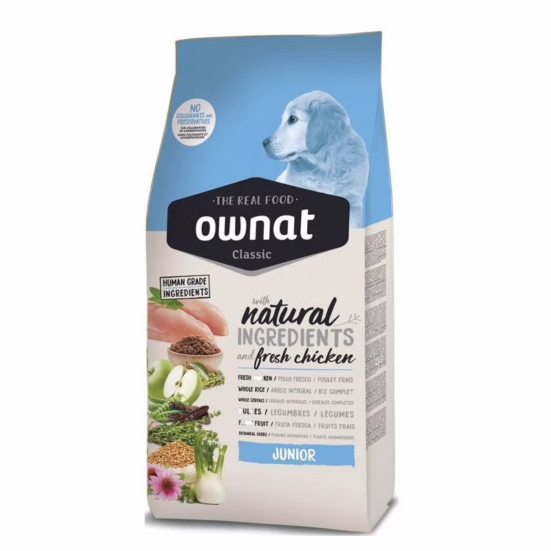 Ownat Classic Junior – Croquettes Naturelles au Poulet pour Chiots en Croissance