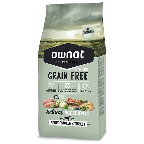 Ownat Grain Free Prime Adult Chien Poulet et Dinde |