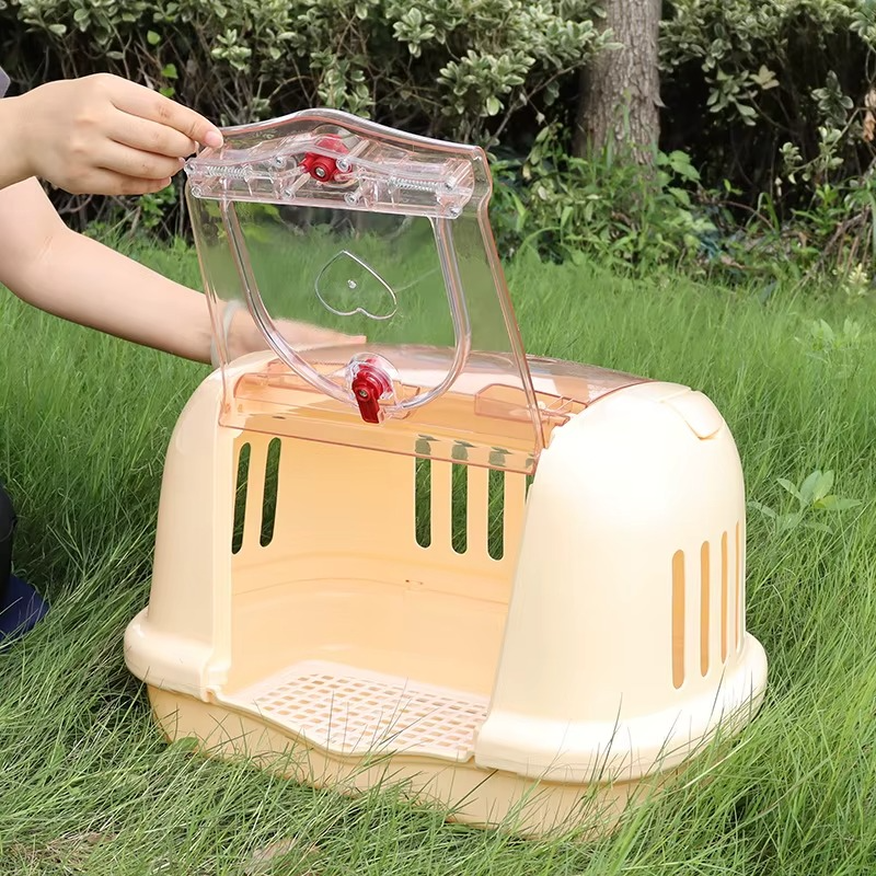 Porte-Chat avec Toit Panoramique – Cage de Transport Moderne et Confortable pour Chats et Chiens
