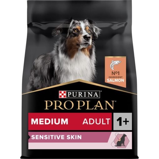 Purina Pro Plan Medium adult sensitive skin Salamon – Croquettes pour Chien Adulte à Peau Sensible