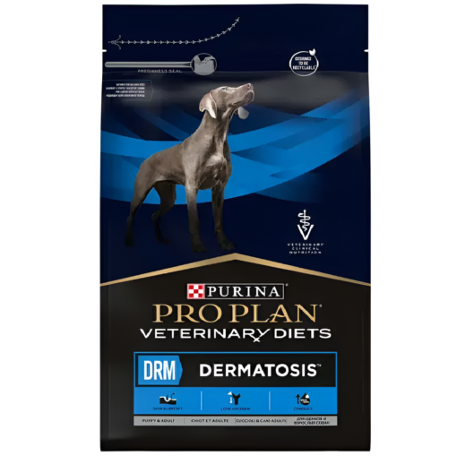 Purina Pro Plan Purina Veterinary Diets Chien Dermatosis – Croquettes pour chien soutenant la fonction cutanée