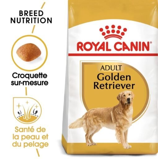 Royal Canin Golden Retriever Adulte – Croquettes Spécialement Formulées pour Golden Retriever Adulte (15 mois et +)