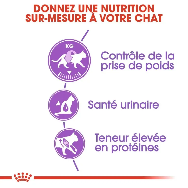 Royal Canin pour Chat Stérilisé STERILISED 37 santé urinaire castré