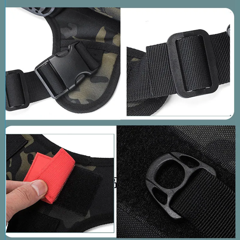 Sac à Dos Militaire pour Chien Moyens et Grands – DulDog-SFP Glafor, Molle Rucksack avec Poches, Randonnée, Entraînement Extérieur