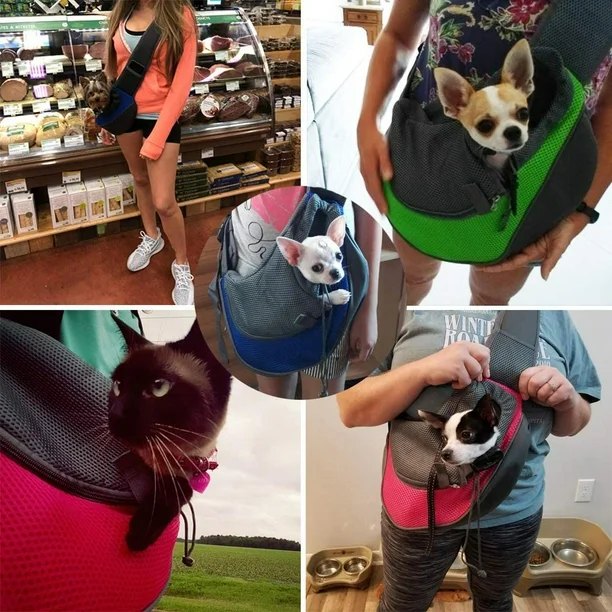Sac de Transport Bandoulière Respirant pour Chiens & Chats – Sûr, Confortable & Pratique pour les Voyages
