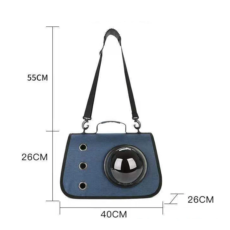 Sac Transport Chat, petit Chien,Caisse de Transport Chat Pliable avec Bandoulière Réglable,Respirant Sac de Transport Chat avec Capsule Spatiale Ventilée,Matelas en Peluche Amovible et Porte bouteille