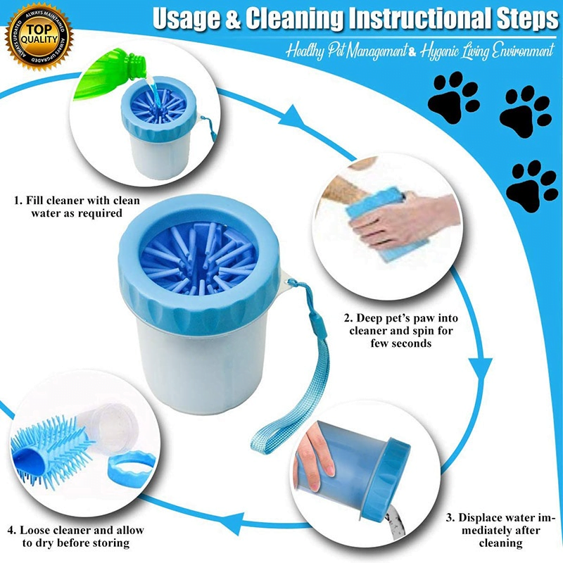 Tasse de nettoyage de pattes de Chiens
