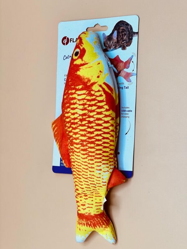 Jouet Électronique Poisson Flounder Orange Animé